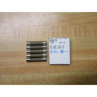 Gould Shawmut Ferraz Mersen GAB12 Fuse Cross Ref 5LAP4 Brown (Pack of 10)