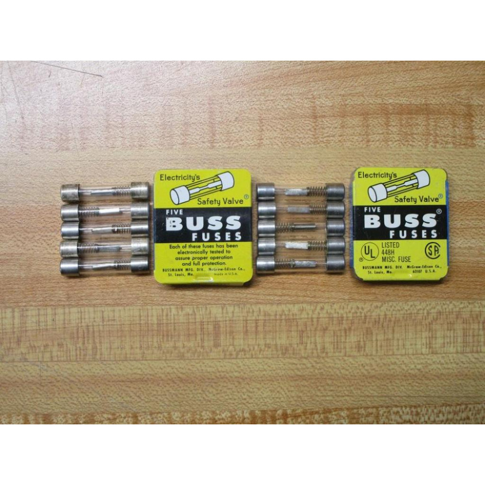 Buss F02B 125V 5A Bussmann Fuse F02B-5A Spring Element (Pack of 10)
