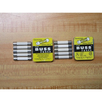 Buss F03A 250V 1A Bussmann Fuse F03A-1A White (Pack of 10)