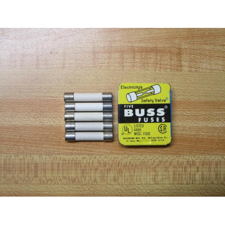 Buss F03A 250V 1A Bussmann Fuse F03A-1A White (Pack of 10)