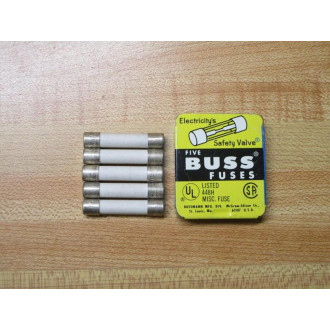 Buss F03A 250V 3A Bussmann Fuse F03A-3A White (Pack of 5)