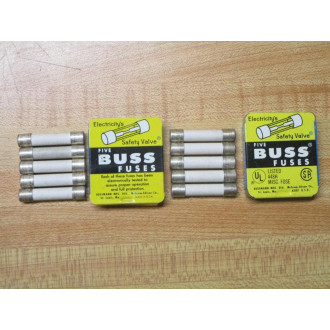 Buss F03A 250V 3A Bussmann Fuse F03A-3A White (Pack of 5)