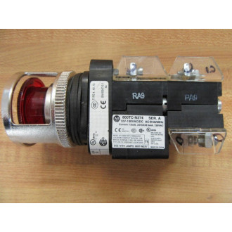 Allen Bradley 800H-FRXTQH2RA5 Push Pull Switch WGuard - New No Box