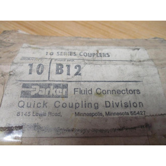 Parker B12 Quick Coupler (Pack of 10)