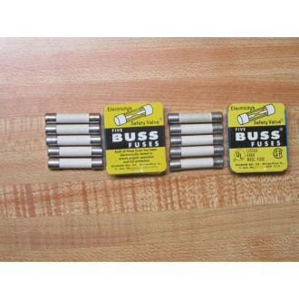 Buss F03B 250V 3A Bussmann Fuse F03B-3A White (Pack of 5)