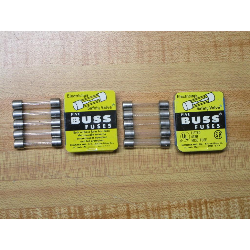 Buss F02A 250V 3A Bussmann Fuse F02A-3A Jagged Wire Element (Pack of 10)