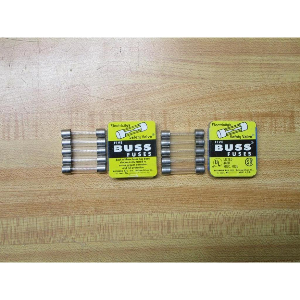 Buss F02A 250V 5A Bussmann Fuse F02A-5A Jagged Wire Element (Pack of 10)