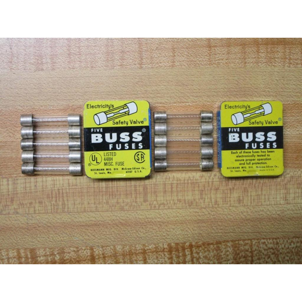 Buss F02A 125V 10AS Bussmann Fuse F02A-10A Jagged Wire (Pack of 5)