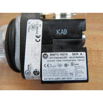 Allen Bradley 800T-QAH2W Push Button Switch - New No Box