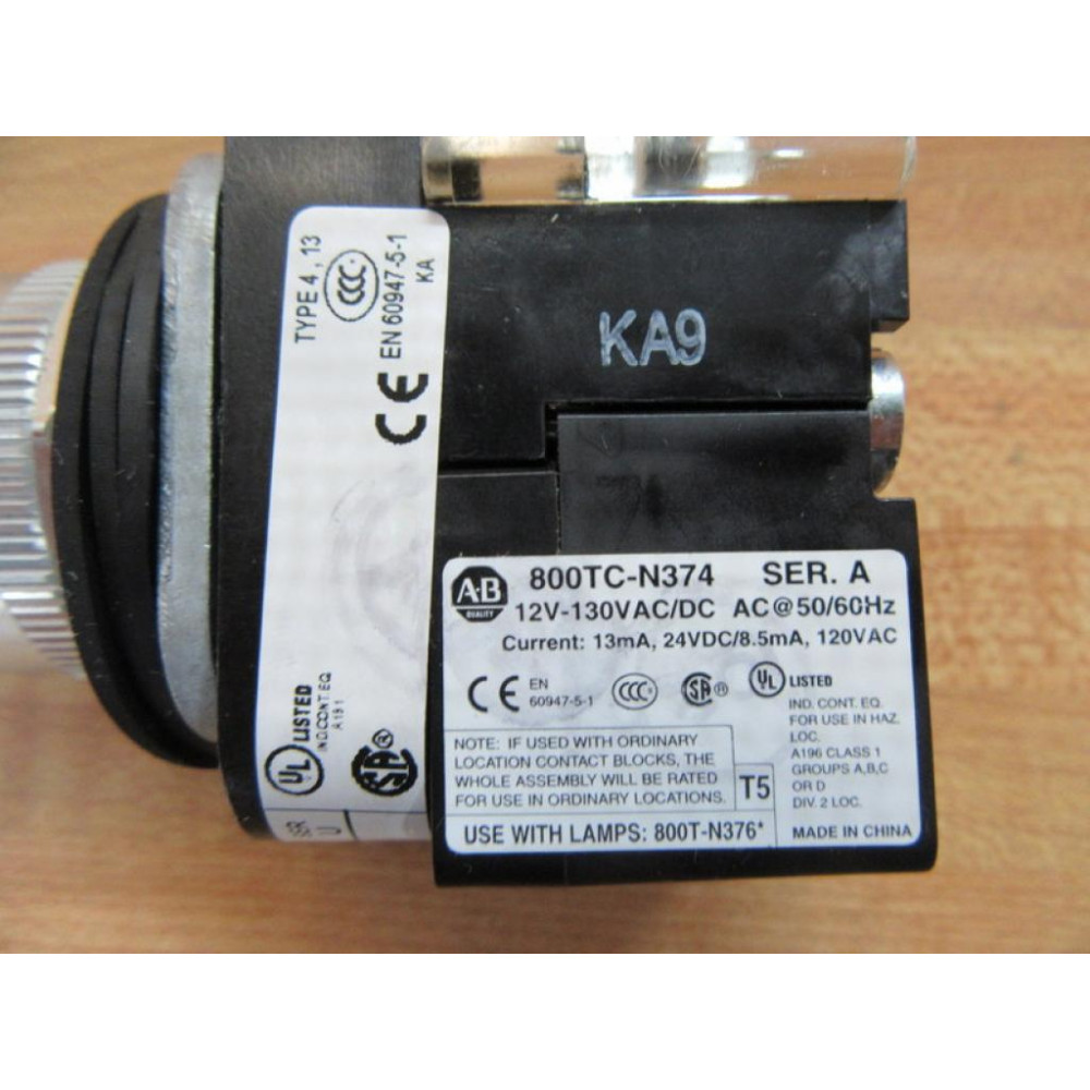Allen Bradley 800T-QAH2W Push Button Switch - New No Box