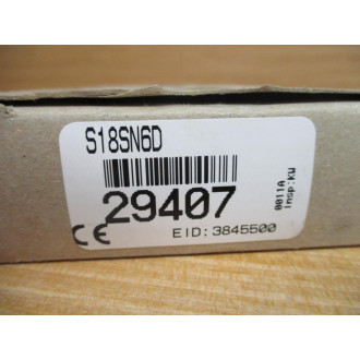 Banner S18SN6D EZ-Beam Diffuse Sensor 29407