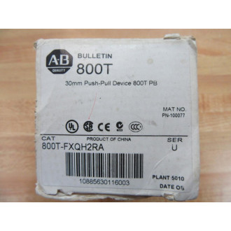 Allen Bradley 800T-FXQH2RA PushPull 800TFXQH2RA Red