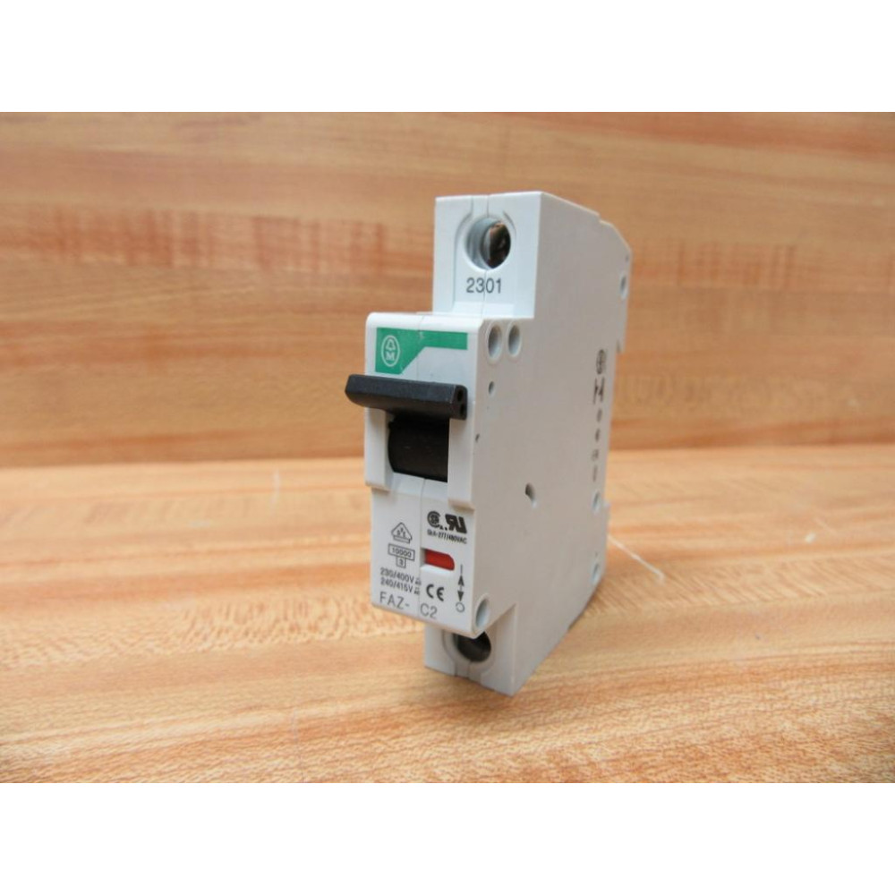 Moeller FAZ-C2 Circuit Breaker 2 Amp FAZC2 - Used