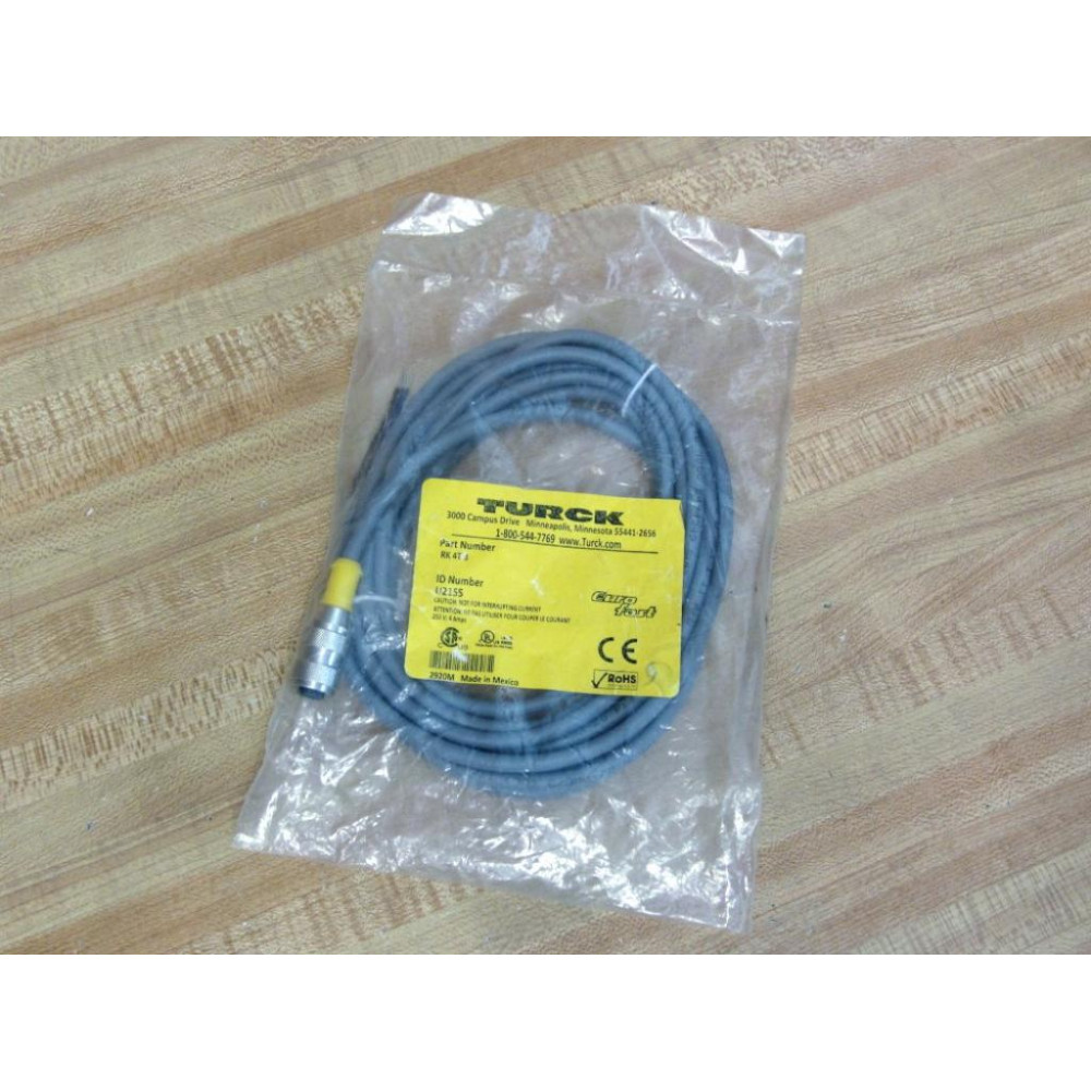 Turck RK 4T 3 3M Cordset U2155 Turck RK 4T 3 3M Cordset U2155