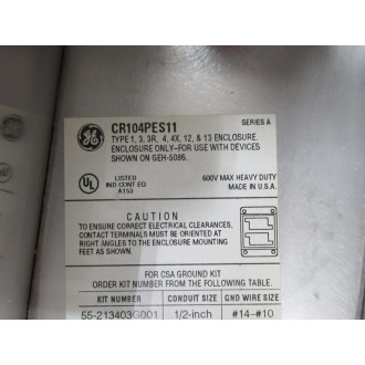 General Electric CR104PES13 3 Hole Enclosure GE