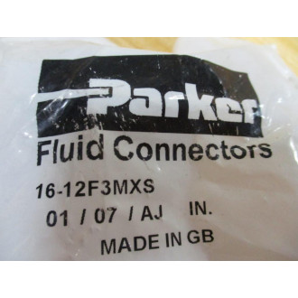 Parker 16-12F3MXS 37°Flare, Tube x BSPT 1612F3MXS