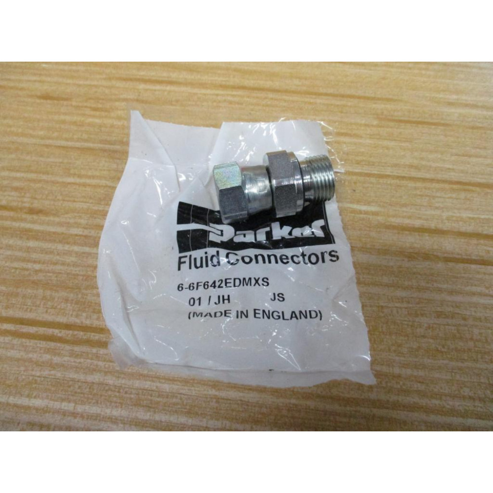 Parker 6-6F642EDMXS 37°Flare, Tube x BSPP Fitting