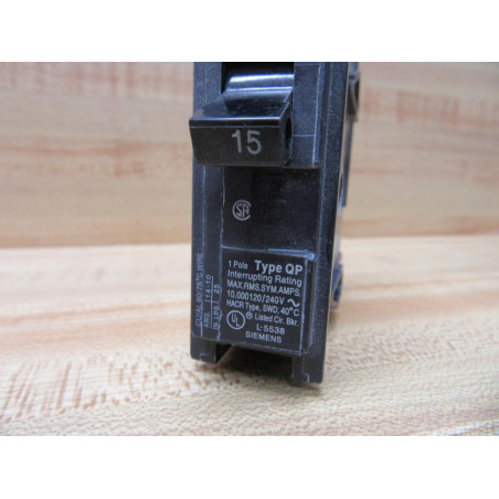 Siemens ITE QP115 Circuit Breaker 15 Amp (Pack of 4) - Used