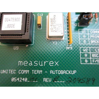 Honeywell Measurex 05424001 Unitec Comm Term-AutoBackup Board 04424001 - Used