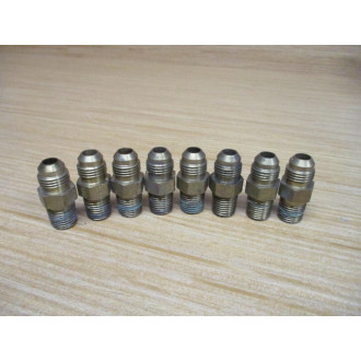 Parker 6FTX-B Male 37° Flare, Tube x NPT Fitting 6FTXB (Pack of 8) - Used