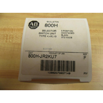 Allen Bradley 800H-JR2KU7 Selector Switch W800T-XA