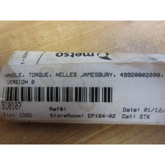 Metso 49920002000 Torque Handle - New No Box
