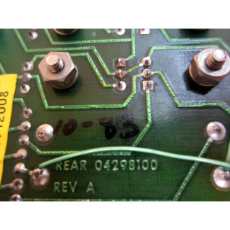 Honeywell Measurex 05298100 Temp.Control PCB 04298100 Rev.C - Used