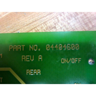 Honeywell Measurex 05404600 RCVRPWR SPLYTEMP Sensor Type III PCB - Used