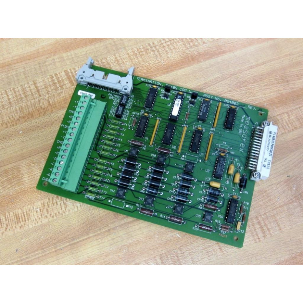 Honeywell Measurex 05400300 Termination Com WAB PCB 04400300 Rev B - Used Honeywell Measurex 05400300 Termination Com WAB PCB 04400300 Rev B - Used