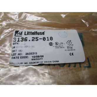 Littelfuse 3136.25 Fuse Cross Ref 6F035 Wirewound Element (Pack of 10)