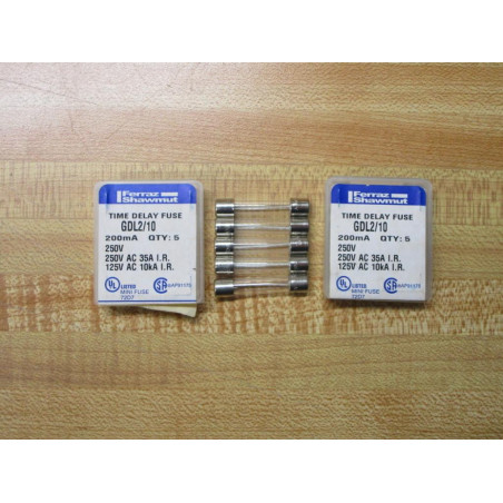 Gould Shawmut Ferraz Mersen GDL210 Fuse Cross Ref 5LAU1 (Pack of 10)