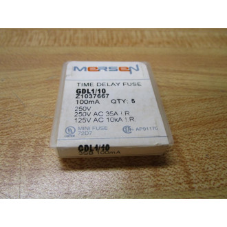 Gould Shawmut Ferraz Mersen GDL110 Fuse Cross Ref 5LAR9 Metal (Pack of 10)