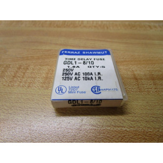 Gould Shawmut Ferraz Mersen GDL1-810 Fuse Cross Ref 1CM26 (Pack of 5)
