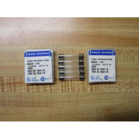 Gould Shawmut Ferraz Mersen GGC2-14 Fuse Cross Ref 6F014 Fine Wire (Pack of 10)