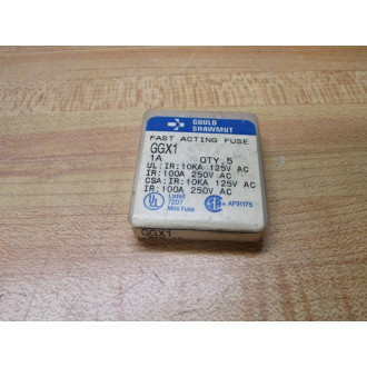 Gould Shawmut Ferraz Mersen GGX1 Fuse Cross Ref 5LAZ0 Jagged Wire (Pack of 10)