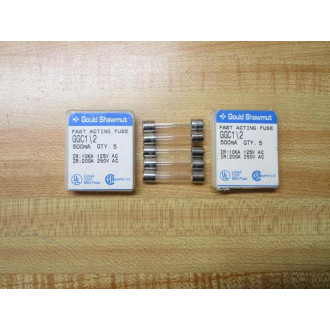 Gould Shawmut Ferraz Mersen GGC12 Fuse Cross Ref 5LAW2 Fine Wire (Pack of 10)