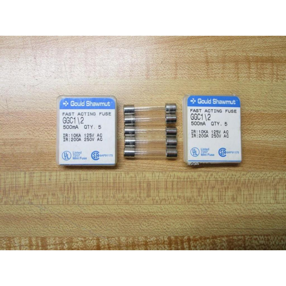 Gould Shawmut Ferraz Mersen GGC12 Fuse Cross Ref 5LAW2 Fine Wire (Pack of 10)