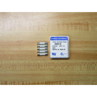 Gould Shawmut Ferraz Mersen GSD210 Fuse Cross Ref 1CC41 White (Pack of 10)