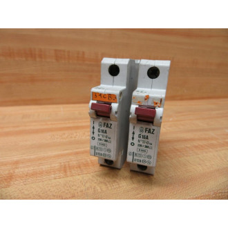 Moeller FAZ-G16A Circuit Breaker 16 Amp FAZG16A (Pack of 2) - Used