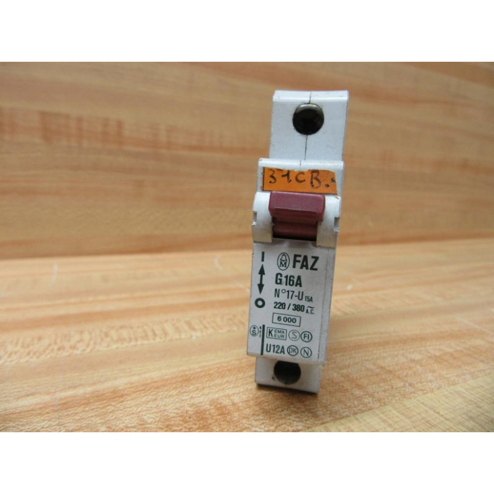 Moeller FAZ-G16A Circuit Breaker 16 Amp FAZG16A (Pack of 2) - Used