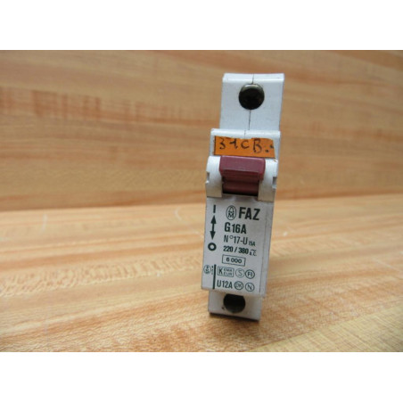 Moeller FAZ-G16A Circuit Breaker 16 Amp FAZG16A (Pack of 2) - Used