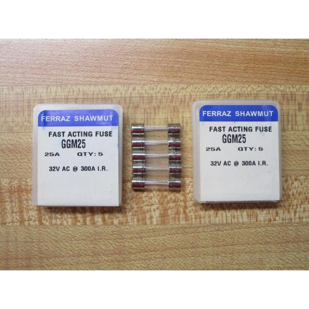 Gould Shawmut Ferraz Mersen GGM25 Fuse (Pack of 10)