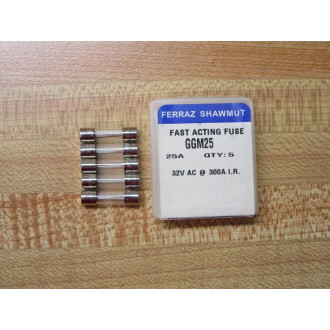 Gould Shawmut Ferraz Mersen GGM25 Fuse (Pack of 10)