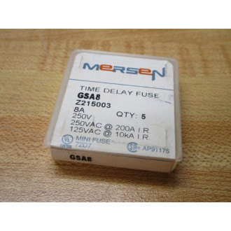 Gould Shawmut Ferraz Mersen GSA8 Fuse Cross Ref 5LCC1 White (Pack of 10)