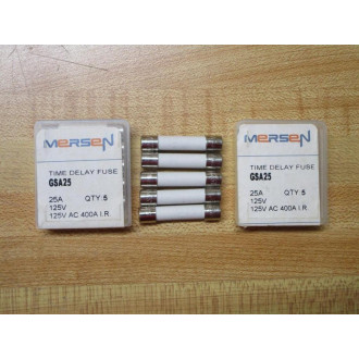 Gould Shawmut Ferraz Mersen GSA25 Fuse Cross Ref 1CM04 White (Pack of 10)