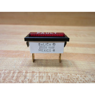 Solico 250V-12W Indicator Light FAULT 250V12W - New No Box