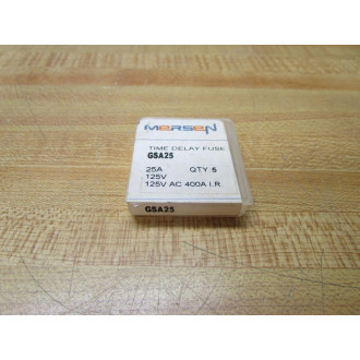 Gould Shawmut Ferraz Mersen GSA25 Fuse Cross Ref 1CM04 White (Pack of 10)