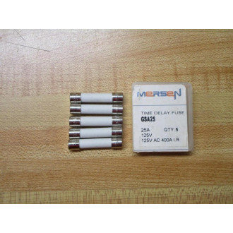Gould Shawmut Ferraz Mersen GSA25 Fuse Cross Ref 1CM04 White (Pack of 10)