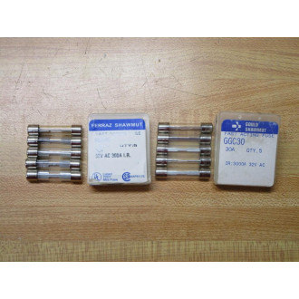 Gould Shawmut Ferraz Mersen GGC30 Fuse Cross Ref 5LAY0 Metal Strip (Pack of 10)