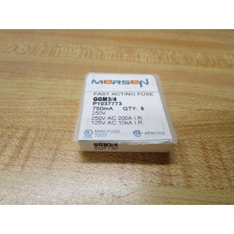 Gould Shawmut Ferraz Mersen GGM34 Fuse P1037773 (Pack of 10)
